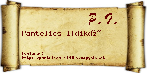 Pantelics Ildikó névjegykártya